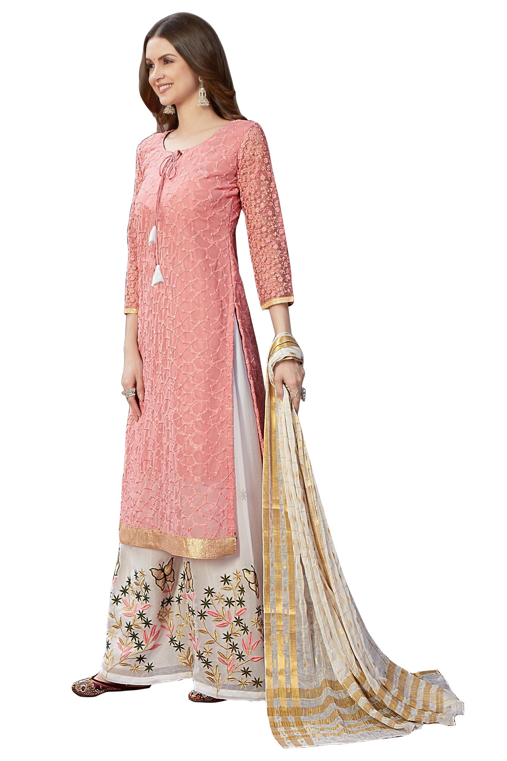 Fancy Georgette With Emroidory Work Designer Salwar Suit