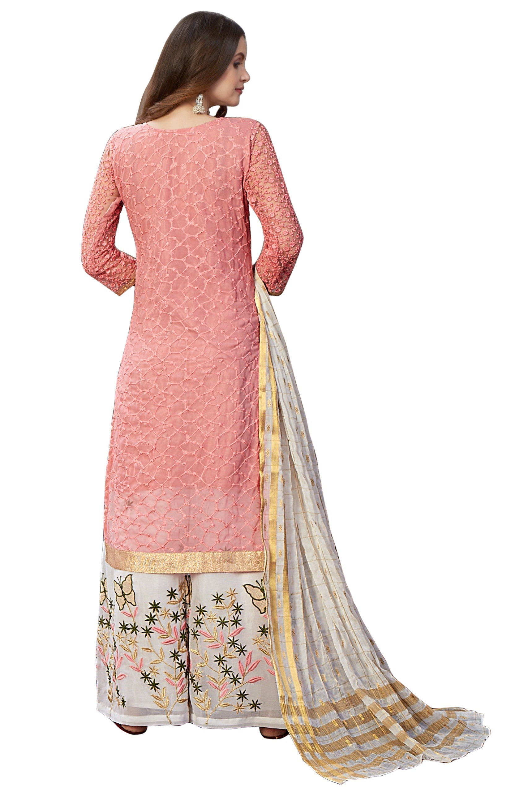 Fancy Georgette With Emroidory Work Designer Salwar Suit