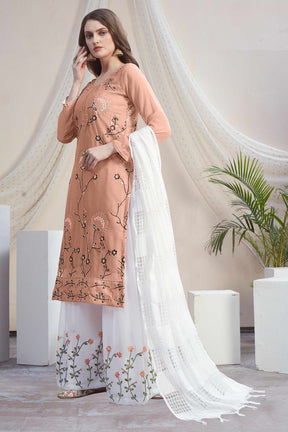 Fancy Georgette With Soft Silk Inner Semi-Stitched Designer Gown Suit HF1161-5