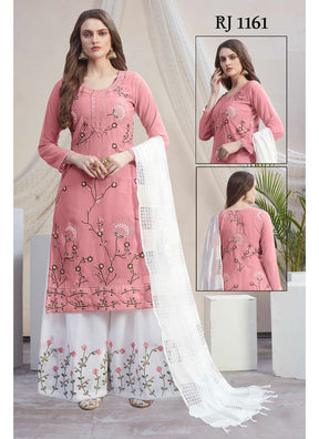 Fancy Georgette With Soft Silk Inner Semi-Stitched Designer Gown Suit HF1161-6