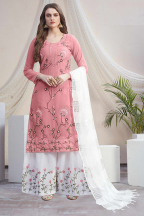 Fancy Georgette With Soft Silk Inner Semi-Stitched Designer Gown Suit HF1161-6