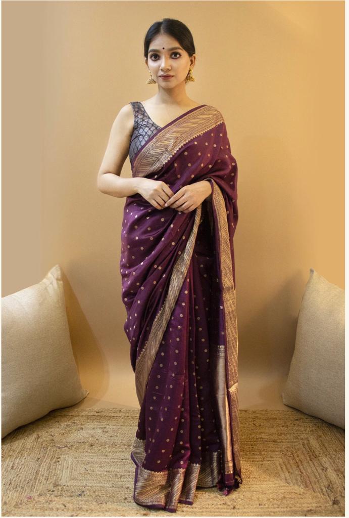 Pupal Bridal Wear Soft Silk Banarasi Designer Saree