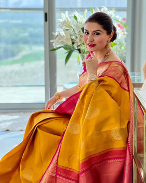 Traditional Lichi Silk Bridal Wear Banarasi Designer Saree