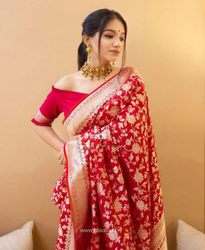 Designer Soft Lichi Silk Saree