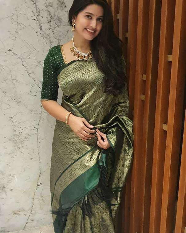 Green Traditional Banarsi Silk Saree