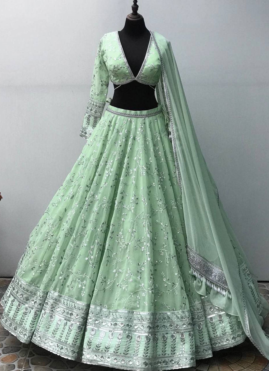 Pista New Designer Lehenga -Choli In New Fancy Style SI 1054