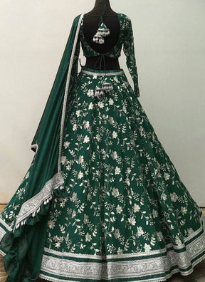 Green New Designer Lehenga -Choli In New Fancy Style SI 275