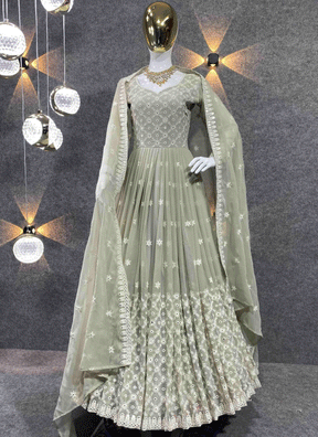 Women Charming Ethnic Gown for Festive