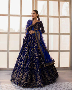 Blue Embroidered Attractive Party Wear Lehenga choli SI 2037