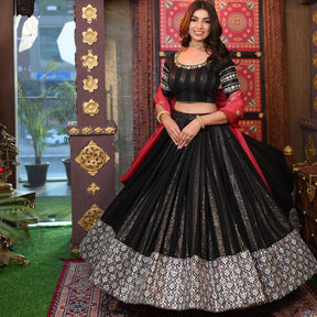 Black Embroidered Attractive Party Wear Lehenga choli SI 2042